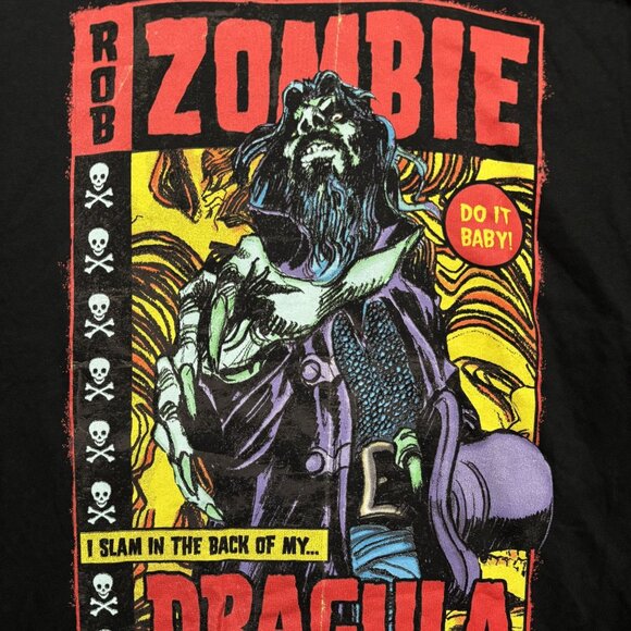 Rob Zombie Dragula Comic Book Groove Metal Band T-Shirt L - Picture 2 of 4